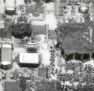 Corrosion products on a circuit board after high humidity testing